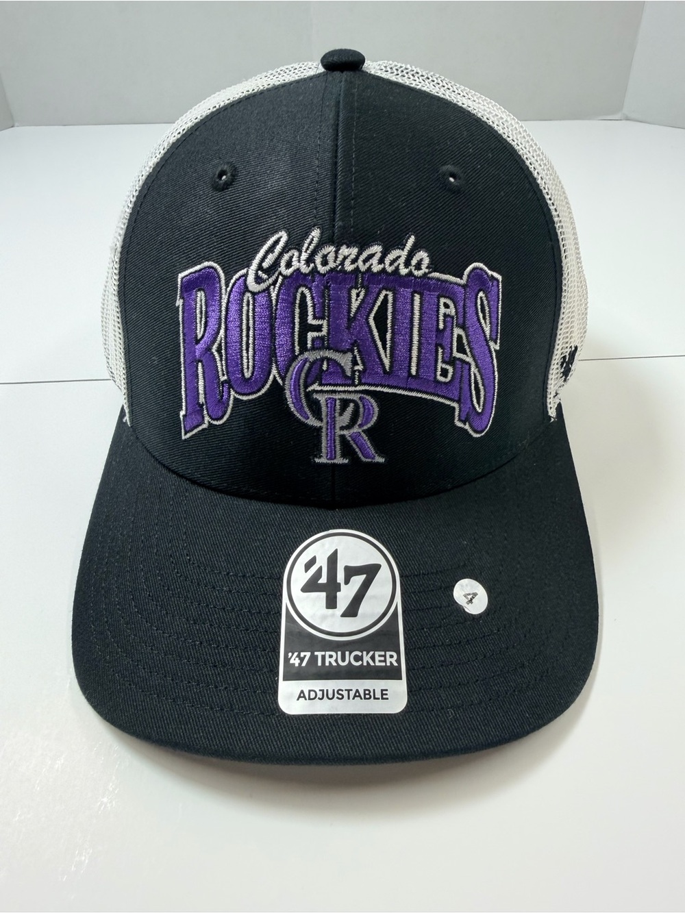 '47 Keystone Trucker Hat Colorado Rockies Black